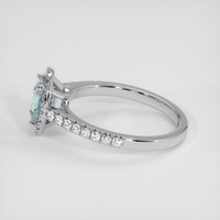 1.38 Ct. Bi Color Sapphire Ring, 18K White Gold 4