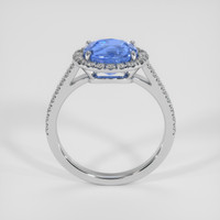 3.06 Ct. Blue Sapphire Ring, 18K White Gold 3