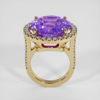 11.87 Ct. Purple Amethyst Ring, 14K Yellow Gold 3
