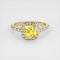 1.53 Ct. Yellow Sapphire Ring, 14K Yellow Gold 1