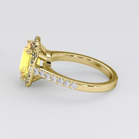 3.12 Ct. Yellow Sapphire Ring, 18K Yellow Gold 4