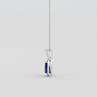 1.59 Ct. Blue Sapphire Pendant, Platinum 950 3