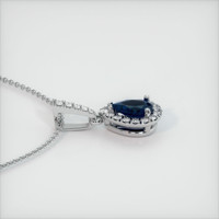 0.79 Ct. Sapphire Pendant, 14K White Gold 3