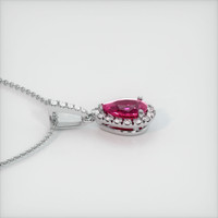 1.25 Ct. Sapphire Pendant, 14K White Gold 3