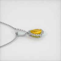 1.58 Ct. Sapphire Pendant, 14K White Gold 3