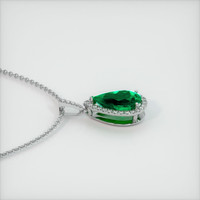 4.60 Ct. Emerald   Pendant, 18K White Gold 3