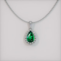 Emerald Pendant 1.22 Ct. 18K White Gold Preview