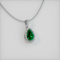 Emerald Pendant 1.22 Ct. 18K White Gold Preview