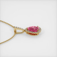2.96 Ct. Sapphire Pendant, 14K Yellow Gold 3