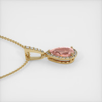 4.17 Ct. Sapphire Pendant, 14K Yellow Gold 3