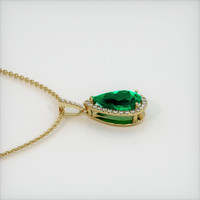 4.60 Ct. Emerald   Pendant, 18K Yellow Gold 3