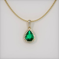 Emerald Pendant 2.76 Ct., 18K Yellow Gold Preview