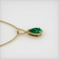 2.76 Ct. Emerald  Pendant - 18K Yellow Gold