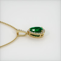 1.36 Ct. Emerald  Pendant - 18K Yellow Gold