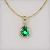 Emerald Pendant 3.07 Ct., 18K Yellow Gold Preview