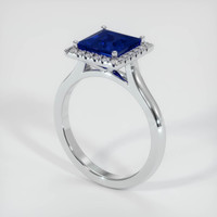 2.19 Ct. Sapphire Ring, Platinum 950 2