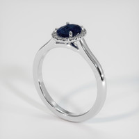 0.91 Ct. Sapphire Ring, Platinum 950 2