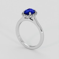 1.54 Ct. Blue Sapphire Ring, Platinum 950 2