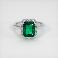 2.47 Ct. Emerald Ring, Platinum 950 1