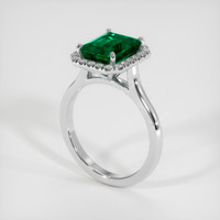 2.47 Ct. Emerald Ring, Platinum 950 2