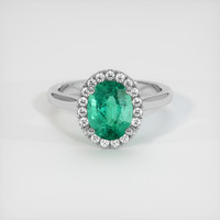 1.74 Ct. Emerald Ring, Platinum 950 1