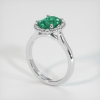 1.74 Ct. Emerald Ring, Platinum 950 2