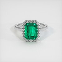 2.28 Ct. Emerald Ring, Platinum 950 1