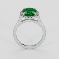 4.34 Ct. Emerald Ring, Platinum 950 3