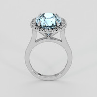 4.17 Ct. Blue Aquamarine Ring, Platinum 950 3
