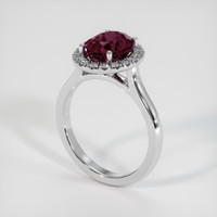 2.83 Ct. Gemstone Ring, Platinum 950 2