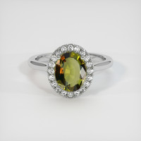 1.73 Ct. Gemstone Ring, Platinum 950 1