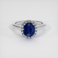 2.25 Ct. Sapphire Ring, Platinum 950 1
