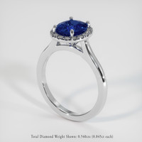 2.25 Ct. Sapphire Ring, Platinum 950 2