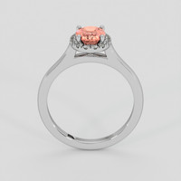 1.08 Ct. Padparadscha Sapphire Ring, Platinum 950 3