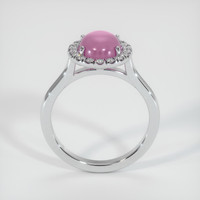 2.88 Ct. Reddish Pink Sapphire Ring, Platinum 950 3