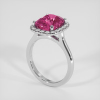5.09 Ct. Pink Sapphire Ring, Platinum 950 2