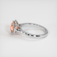 2.33 Ct. Padparadscha Sapphire Ring, Platinum 950 4