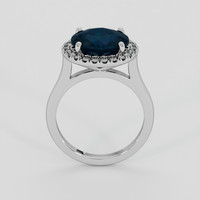 5.03 Ct. Bluish Green Sapphire Ring, Platinum 950 3