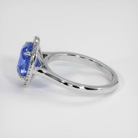 3.25 Ct. Blue Sapphire Ring, Platinum 950 4