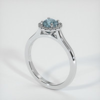 0.59 Ct. Sapphire Ring, Platinum 950 2