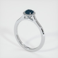 0.58 Ct. Sapphire Ring, Platinum 950 2