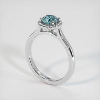 1.11 Ct. Sapphire Ring, Platinum 950 2
