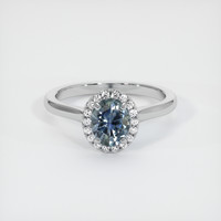 1.24 Ct. Sapphire Ring, Platinum 950 1