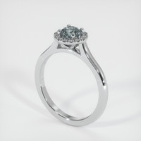 0.62 Ct. Sapphire Ring, Platinum 950 2