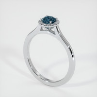 0.55 Ct. Sapphire Ring, Platinum 950 2