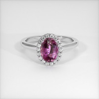 1.78 Ct. Sapphire Ring, Platinum 950 1