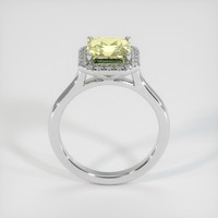 3.03 Ct. Yellow Sapphire Ring, Platinum 950 3