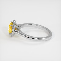 1.55 Ct. Yellow Sapphire Ring, Platinum 950 4