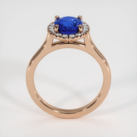 1.99 Ct. Blue Sapphire Ring, 14K Rose Gold 3