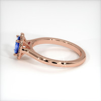 0.67 Ct. Sapphire Ring, 14K Rose Gold 4